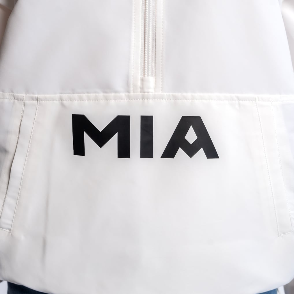  Inter Miami CF Lusso Women's Paige Half-Zip Hooded Jacket - White